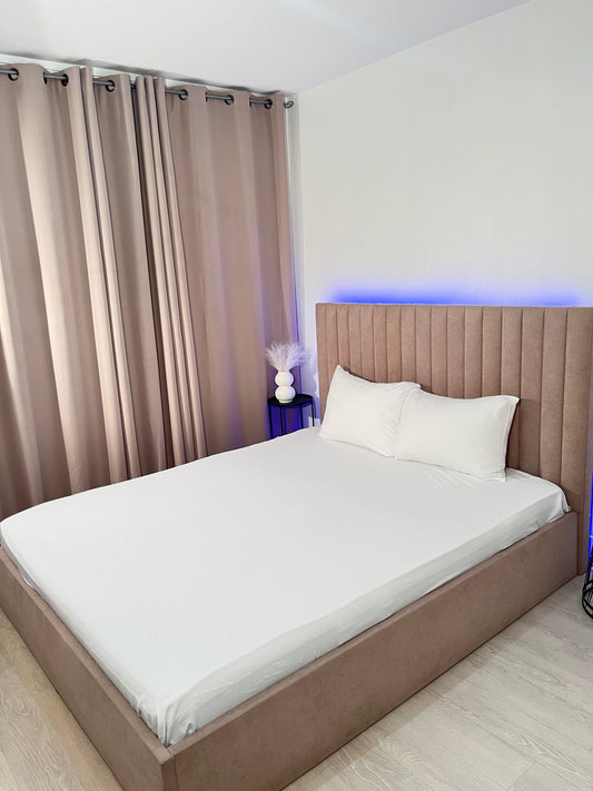 Drap plat blanc